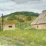 Евгений Банных «Этюд в деревне «Красный партизан», 2016
